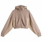 ON Women's x FKA Twigs Club Cropped Hoodie in Cinder/Desert