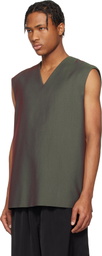 Jil Sander Green Sport Vest