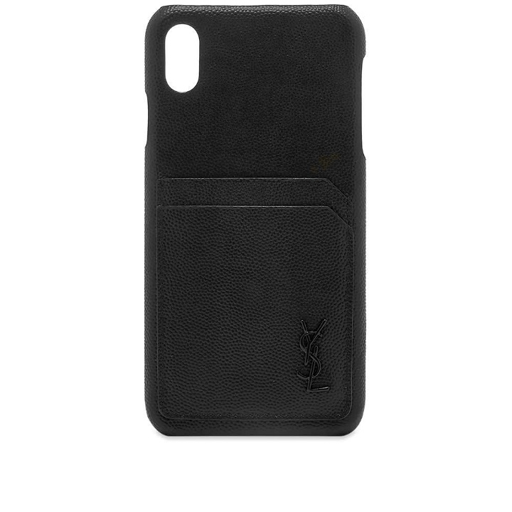 Photo: Saint Laurent YSL Metal Logo iPhone XS Case