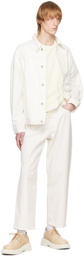 LE17SEPTEMBRE White Button-Up Denim Jacket
