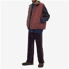 Anonymous Ism Men's Mohair Check Cardigan in Navy