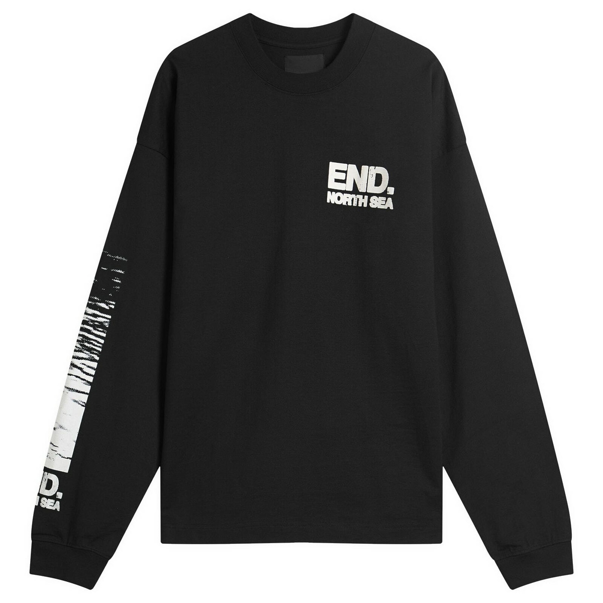 END. Coastal Locals Only Long Sleeve T-Shirt in Black