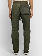 John Elliott - Himalayan Tapered Canvas-Trimmed Nylon Drawstring Cargo Trousers - Green