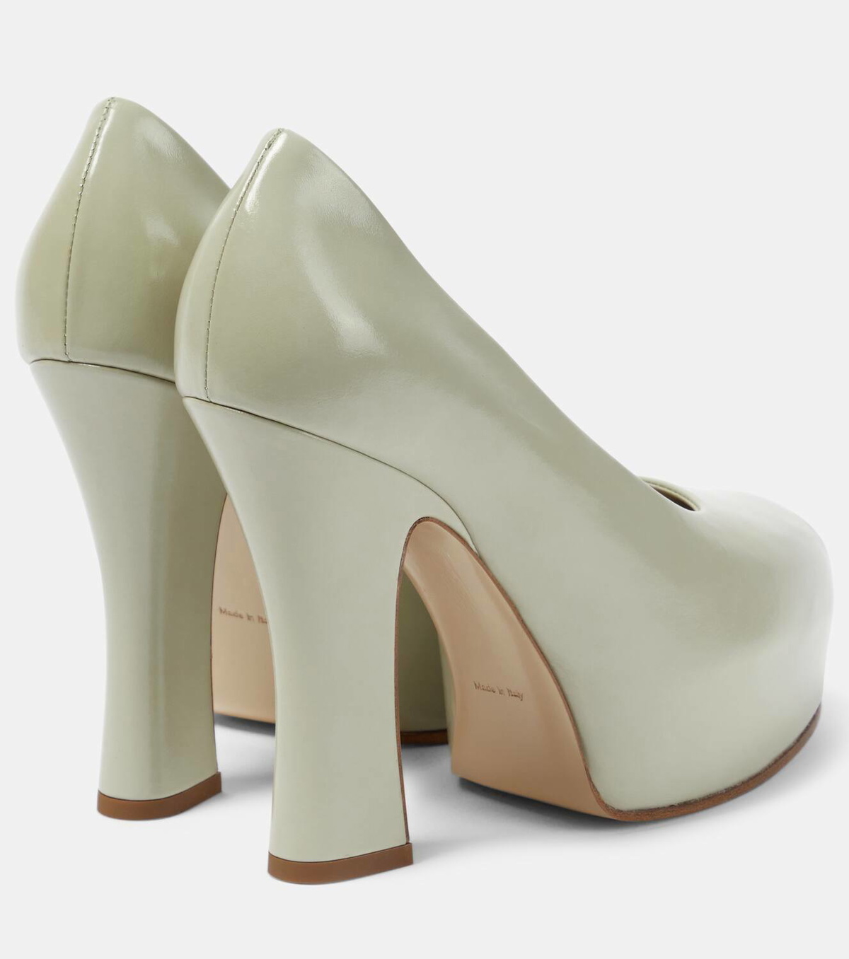 Burberry 130 leather platform pumps Burberry