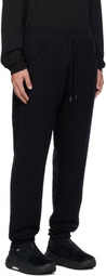 FUMITO GANRYU Black Tapered Sweatpants