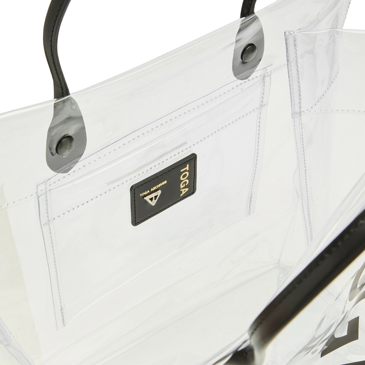TOGA ARCHIVES Women's TOGA Logo Tote Bag PVC in Clear 
