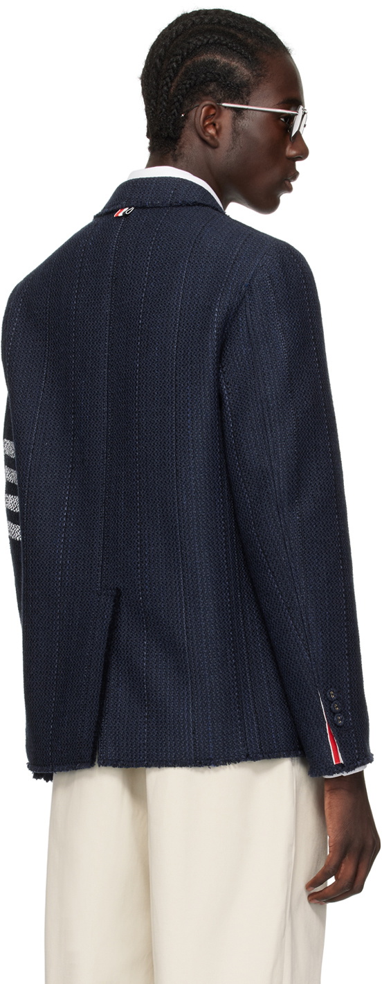 Thom Browne Thom Browne Navy pinstripe wool blazer