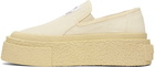 MM6 Maison Margiela Off-White Platform Sneakers