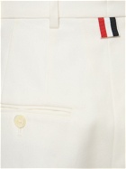 THOM BROWNE - Straight Cotton High Waist Cropped Pants