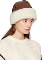 Stand Studio Brown & Off-White Ruth Hat