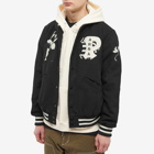 By Parra Men's Cloudy Star Varsity Jacket in Black