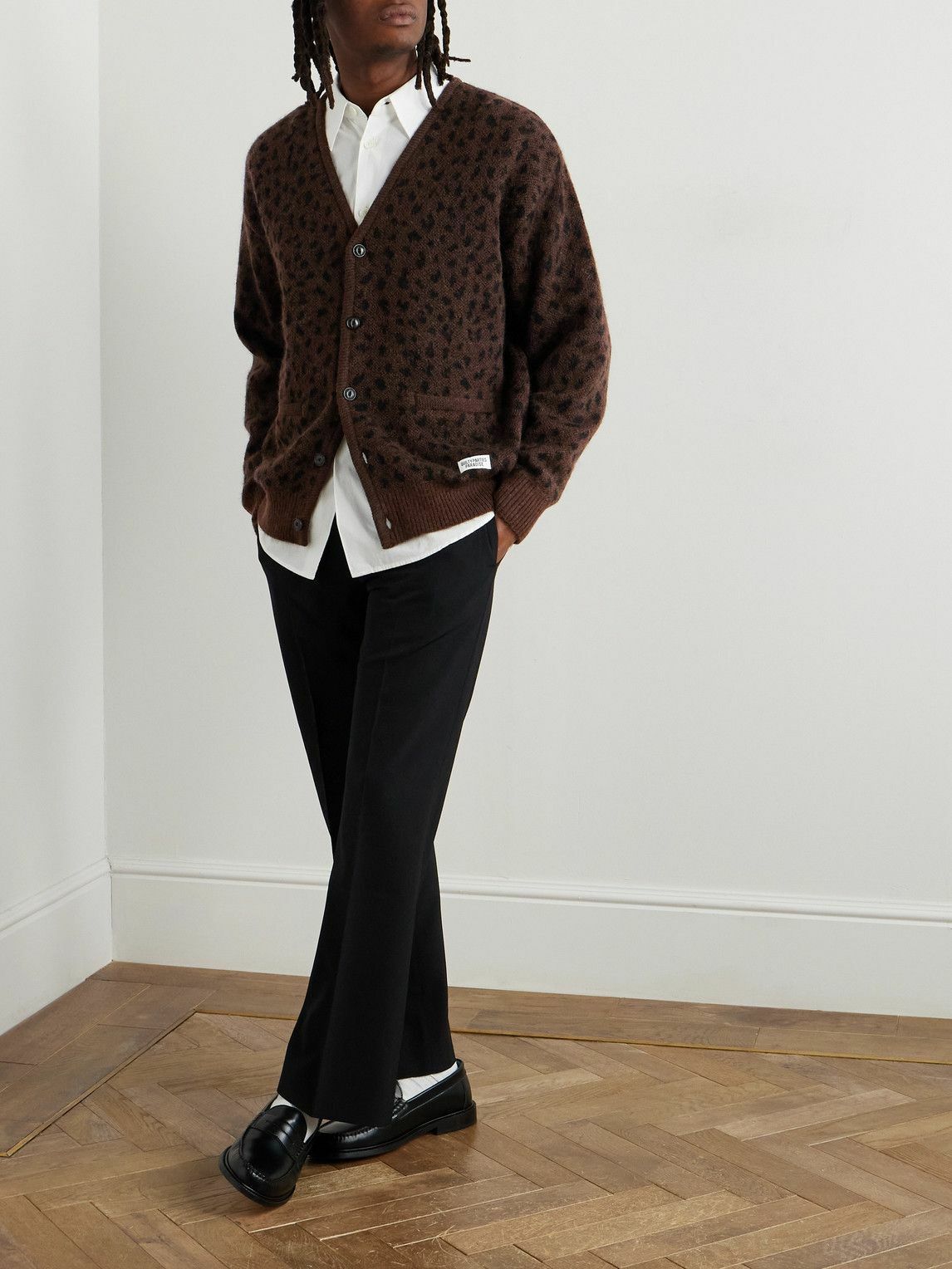 Wacko Maria - Leopard-Print Woven Cardigan - Animal print