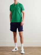 Polo Ralph Lauren - Wimbledon Logo-Embroidered Appliquéd Cotton-Piqué Polo Shirt - Green