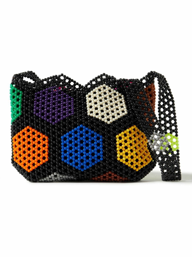 Photo: LU BY LU - Rubix Recycled Beaded Messenger Bag