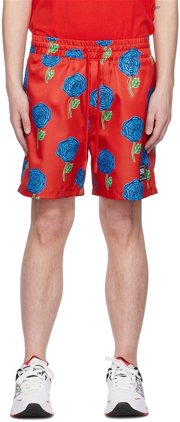 Photo: Versace Jeans Couture Red Printed Shorts