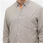 Folk Men's Relaxed Fit Shirt in Taupe Texture
