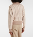 Varley Ablett houndstooth jacquard jacket