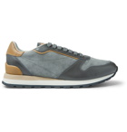 Brunello Cucinelli - Suede and Leather Sneakers - Gray