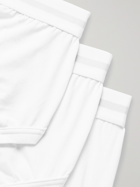 ORLEBAR BROWN - Three-Pack Stretch-Cotton Briefs - White