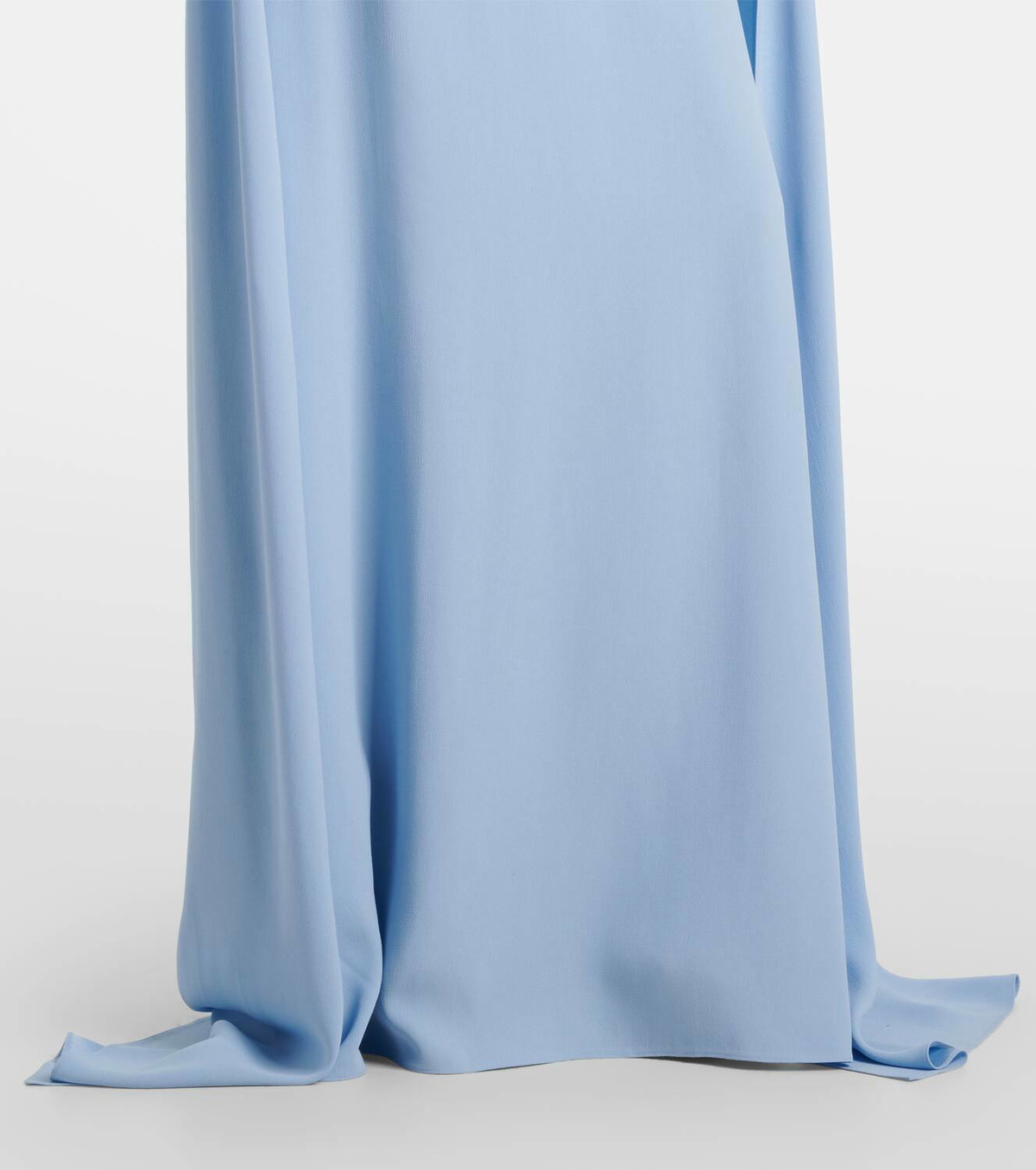 Markarian Natasha satin cape gown