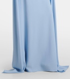 Markarian Natasha satin cape gown