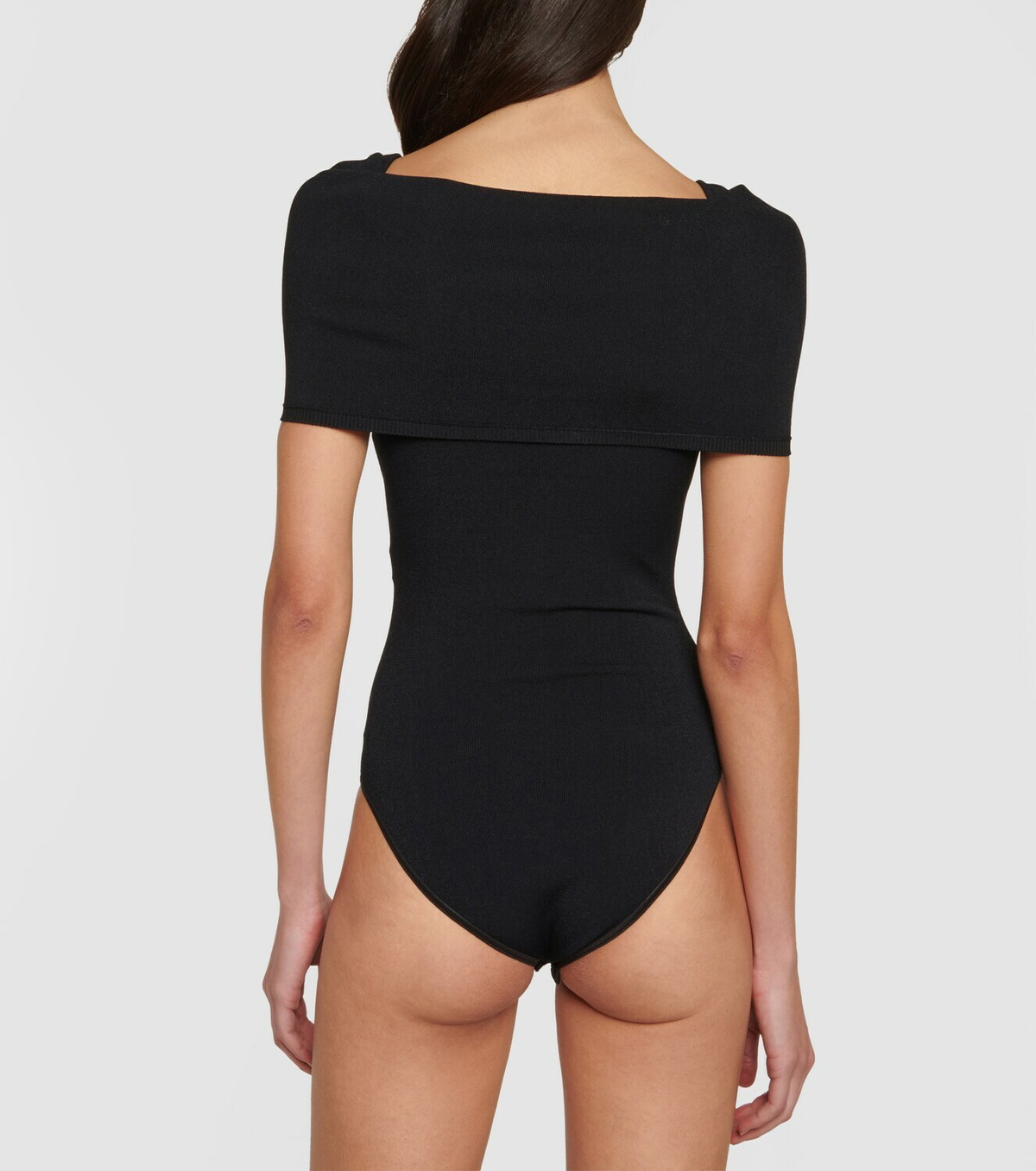 【送料&関税込】Alaia Short Sleeves Bodysuit Alaïa Off-shoulder knit bodysuit ALAÏA