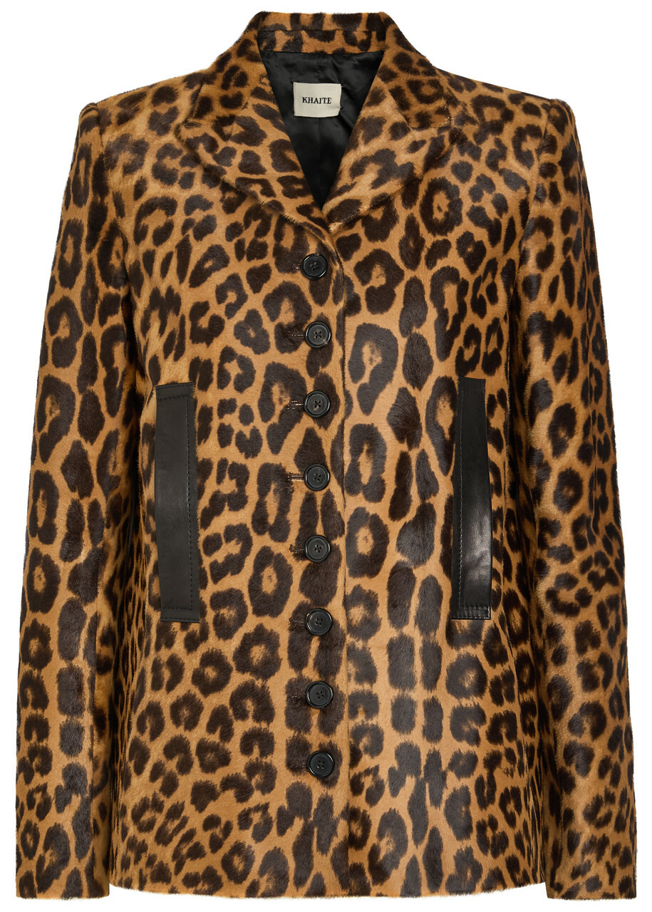 Khaite Saraphina Leopard Calf-hair Jacket
