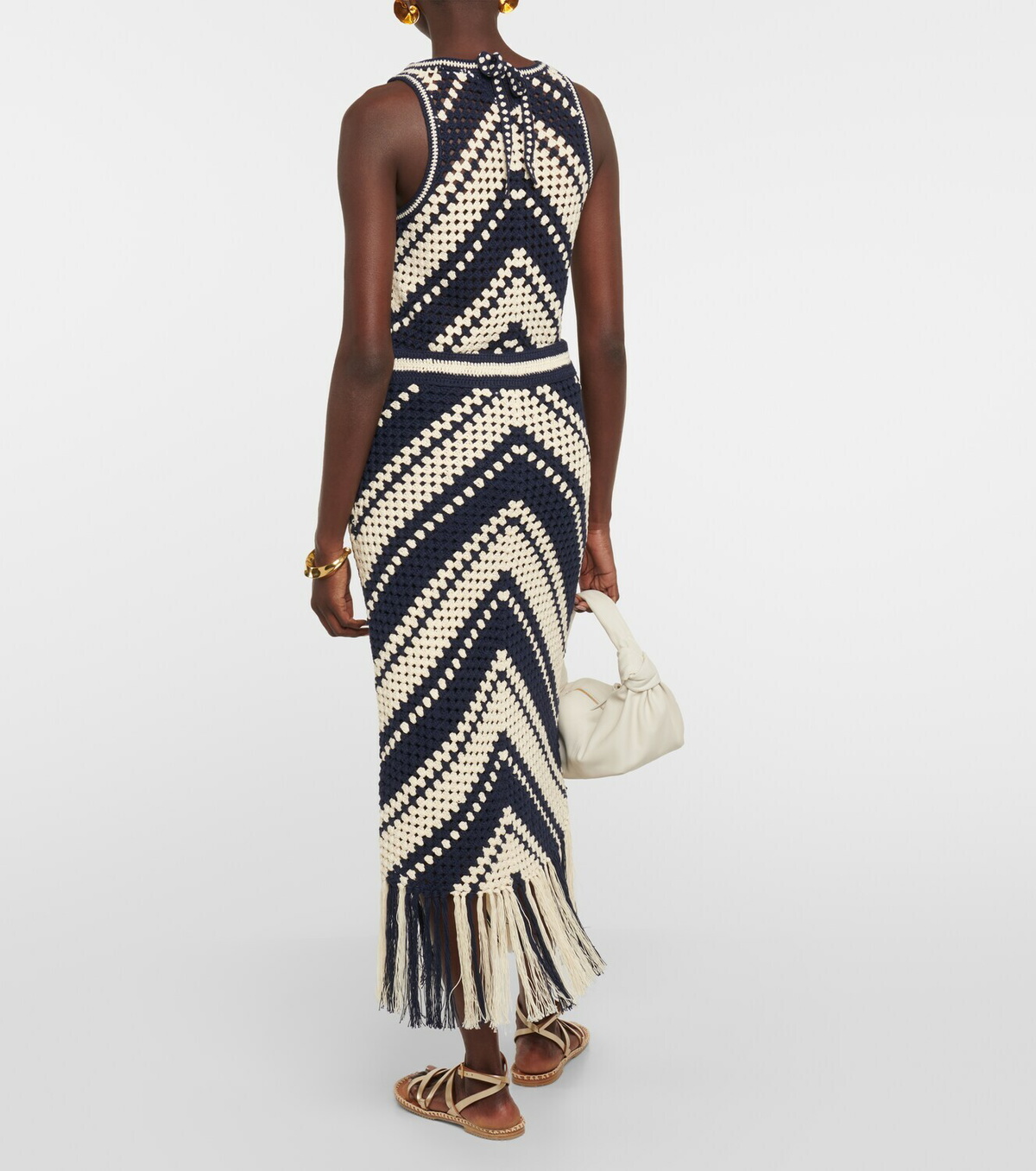 【Zimmermann】WAVERLY CROCHET MIDI SKIRT クロシェ スカート Zimmermann Waverly Crochet Midi Skirt in Cream | REVOLVE