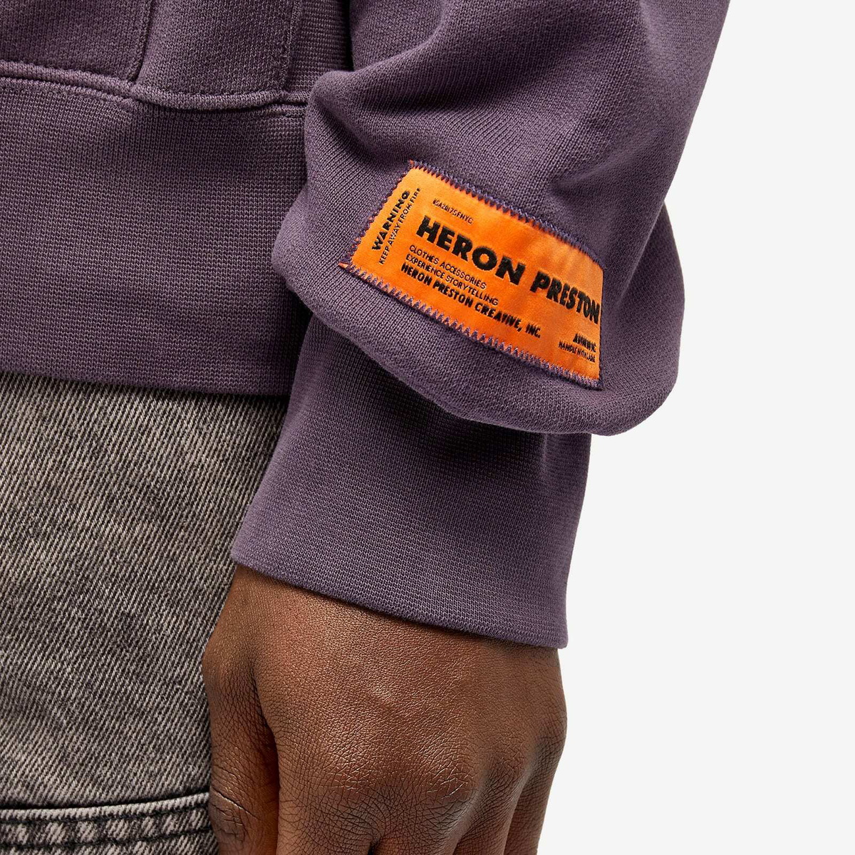 Heron Preston Men's Museum Hoodie in Purple