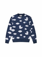 MC2 Saint Barth Crewneck Blue Sweatshirt With Coccole E Nuvole Embroidery | Coccolebimbi Special Edition