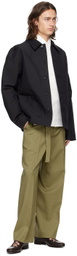 Róhe Navy Spread Collar Jacket