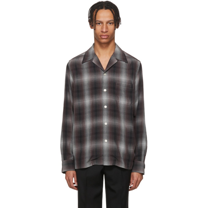 Photo: Wacko Maria Purple and Black Ombre Check Shirt