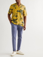 Paul Smith - Camp-Collar Printed Woven Shirt - Yellow