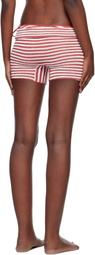 Bond-Eye Red & White Dom Shorts