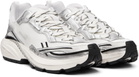Represent White & Silver Storm Torn Sneakers