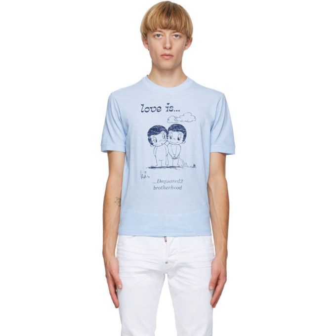 Photo: Dsquared2 Blue Love Is... T-Shirt