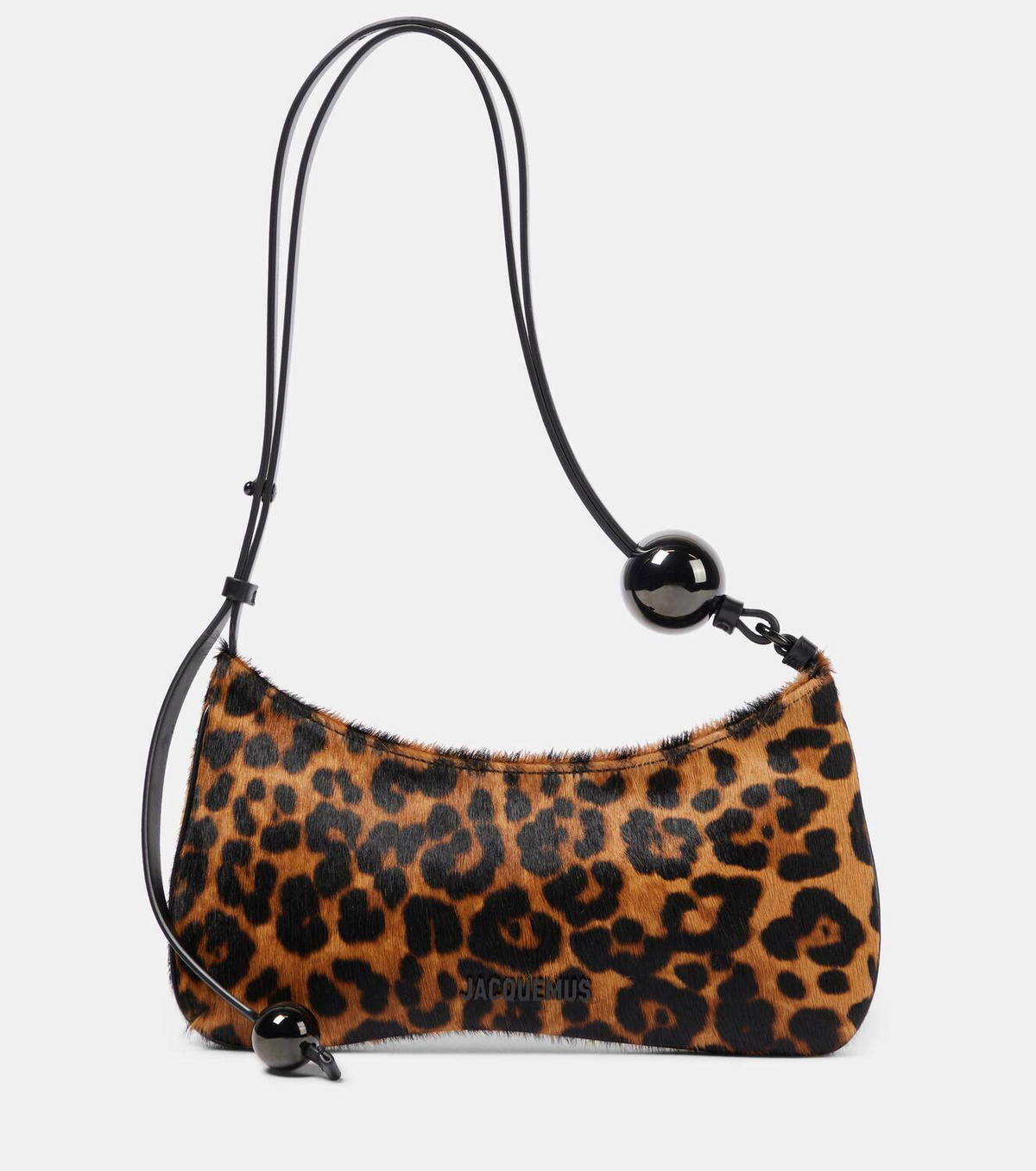 Jacquemus Le Bisou Perle leopard-print shoulder bag Jacquemus