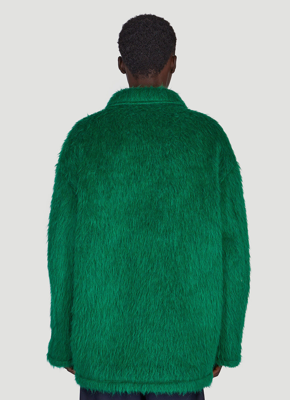 Fuzzy hotsell green jacket