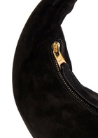 Khaite Olivia Mini Suede Hobo top Handle bag - Black - One Size
