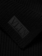 Valentino - Valentino Garavani Logo-Appliquéd Virgin Wool Scarf