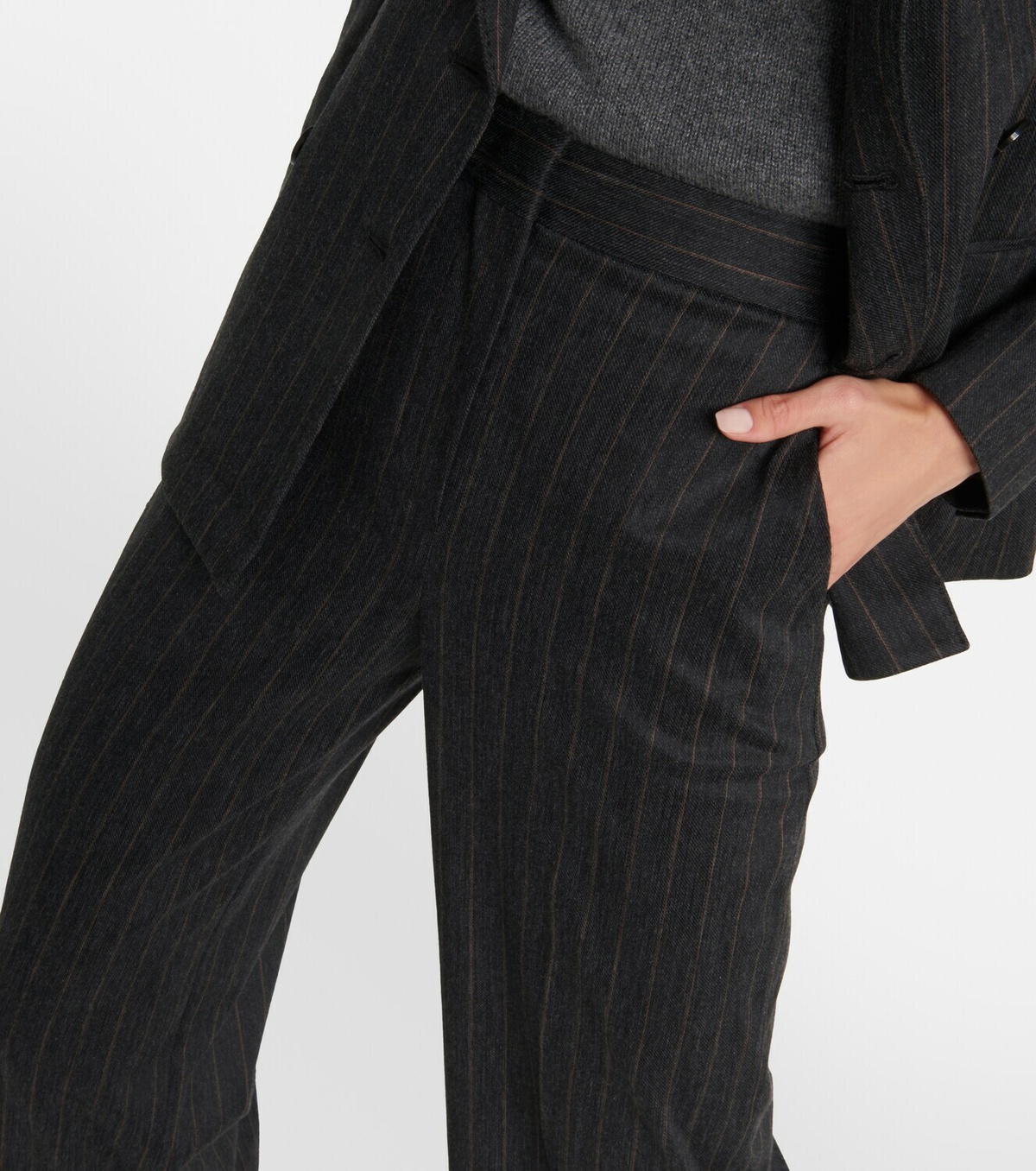 Max Mara Rea pinstripe wool-blend pants Max Mara