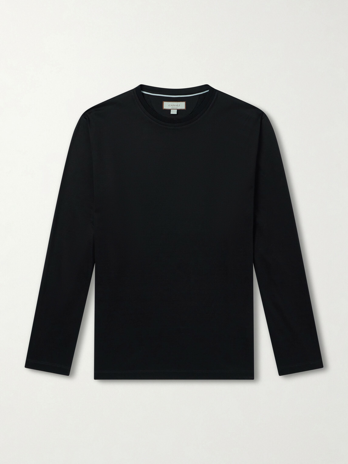 Canali - Cotton-Jersey T-Shirt - Black