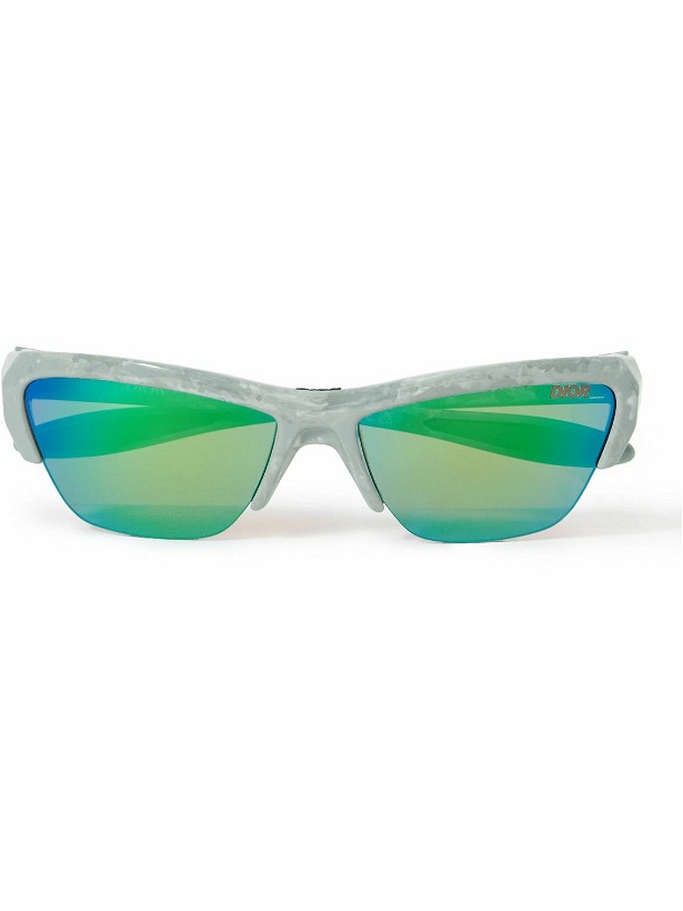 Photo: Dior Eyewear - Diorbay S1U Rectangular-Frame Acetate Mirrored Sunglasses