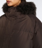 Yves Salomon Shearling-trimmed down coat