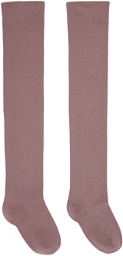 Rick Owens Pink Semi-Sheer Socks