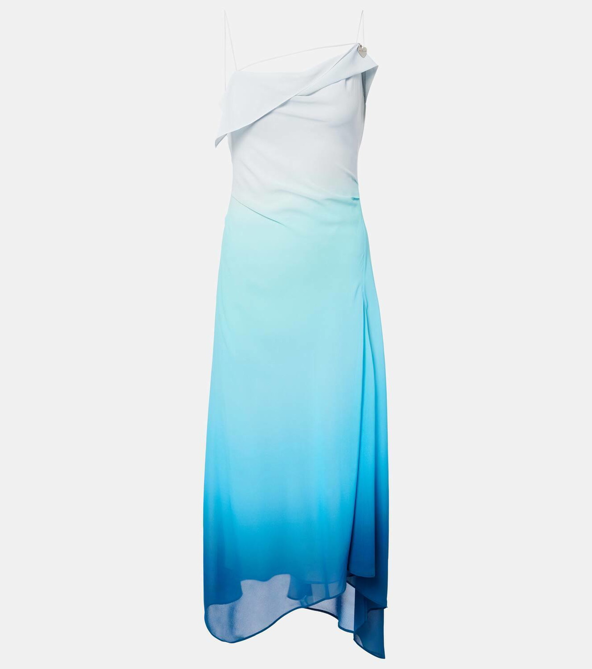 blue ombre chiffon dress Gradient Formal Evening Gowns Beaded Ombre Chiffon Long Prom Dresses – SD  Dresscode & Fashiontrends