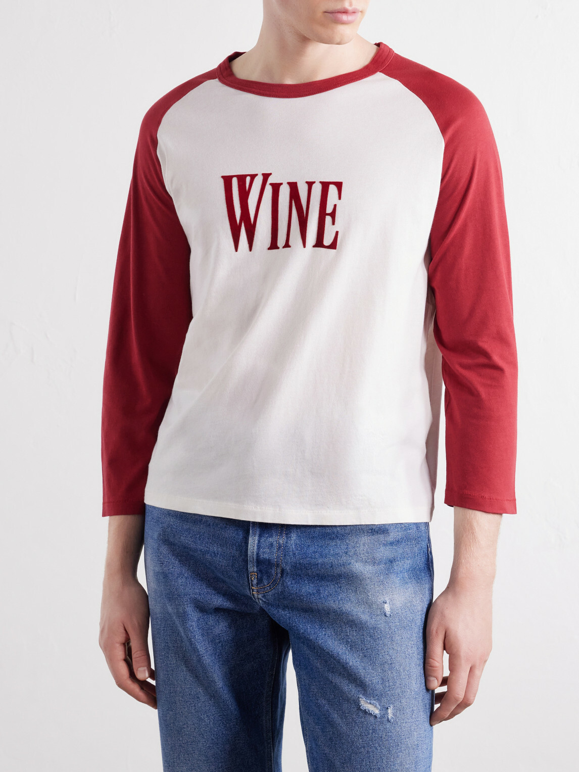 Acne Studios - Logo-Appliquéd Cotton-Jersey T-Shirt - Burgundy