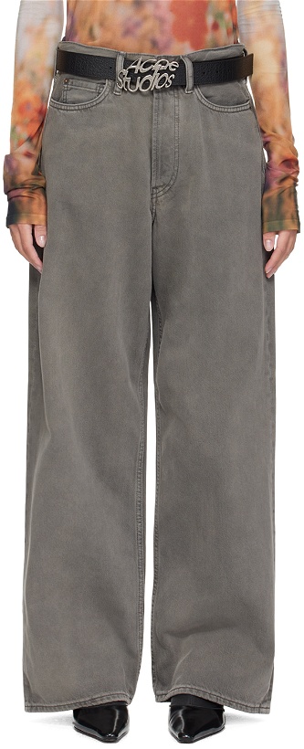 Photo: Acne Studios Gray Loose-Fit Jeans