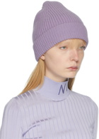 Nina Ricci Purple Wool Beanie