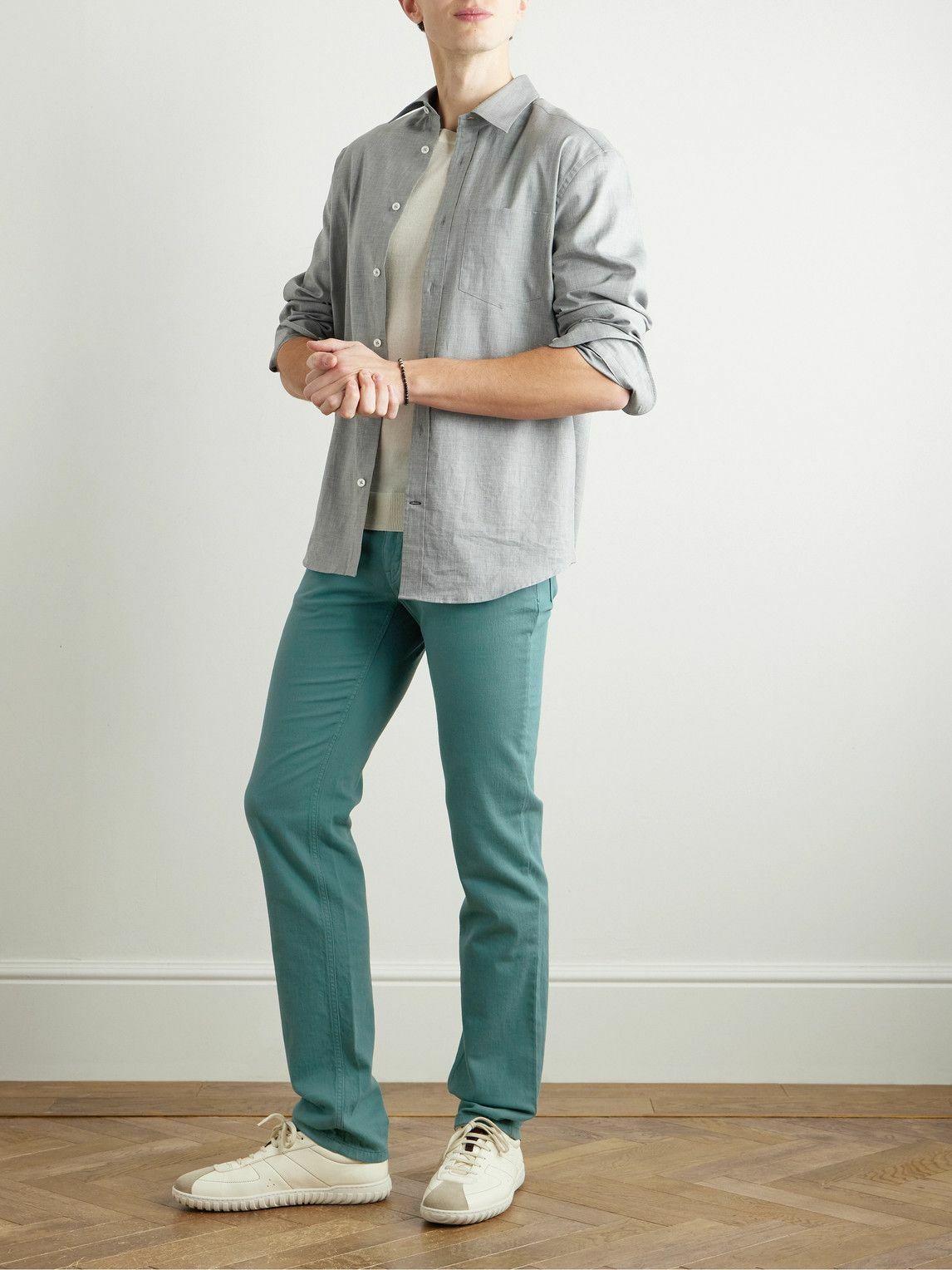 Brioni - Meribel Slim-Fit Straight-Leg Jeans - Blue